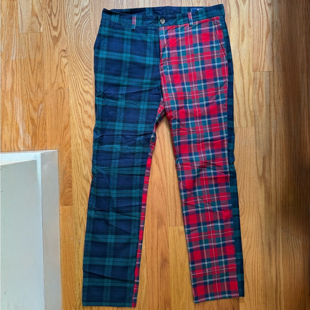 Vineyard Vines slim-fit plaid chinos